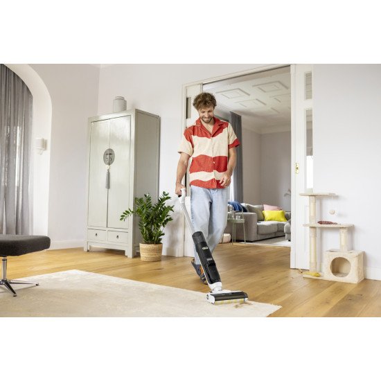 Kärcher FCV 3 vloerreiniger Aspirateur-balai 2 en 1 Batterie Sec&humide HEPA Sans sac 160 W Blanc