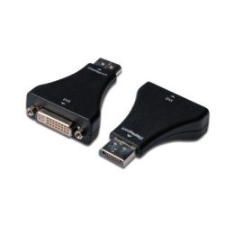 ASSMANN Electronic AK-340603-000-S adaptateur et connecteur de câbles DisplayPort DVI-I (24 +5) Noir