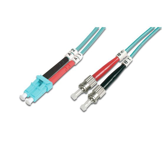 Digitus Câble de brassage multimode OM 3 à fibre optique, LC / ST