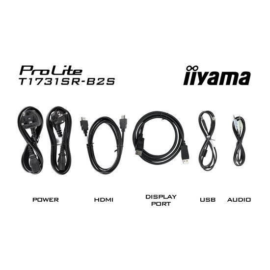 iiyama ProLite T1731SR-B2S écran PC 43,2 cm (17") 1280 x 1024 pixels Écran tactile