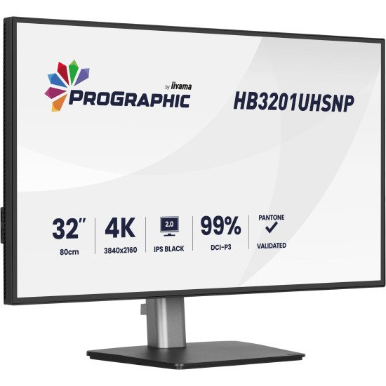 iiyama ProGraphic HB3201UHSNP-B1 écran PC 80 cm (31.5") 3840 x 2160 pixels Noir