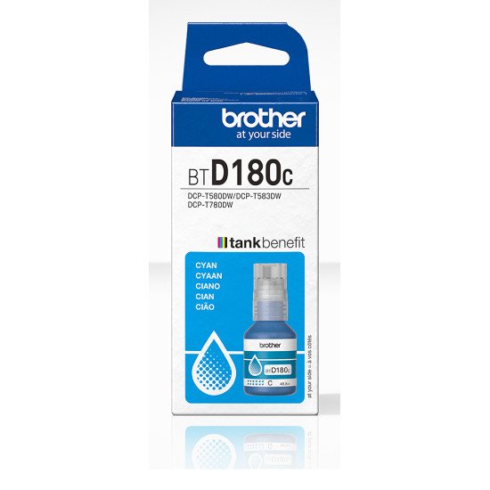 Brother BTD180C Bouteille d'encre cyan originale