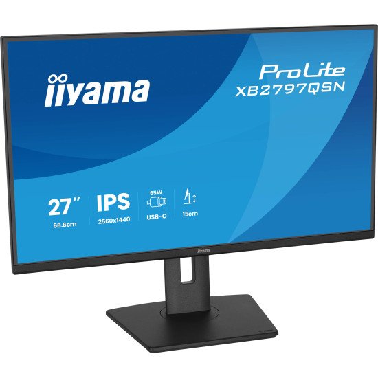 iiyama ProLite XB2797QSN-B1 écran PC 68,6 cm (27") 2560 x 1440 pixels Quad HD LCD Noir