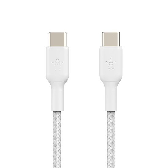 Belkin CAB004BT1MWH2PK câble USB 1 m USB 2.0 USB C Blanc