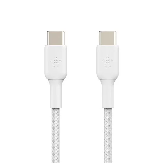 Belkin CAB004BT1MWH2PK câble USB 1 m USB 2.0 USB C Blanc