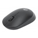 Manhattan Souris sans fil Performance III, noire, 1000 dpi, 2,4 GHz (jusqu'à 10 m), USB, optique, ambidextre, 3 boutons avec molette, nano récepteur USB, pile AA non incluse, garantie 3 ans