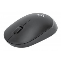 Manhattan Souris sans fil Performance III, noire, 1000 dpi, 2,4 GHz (jusqu'à 10 m), USB, optique, ambidextre, 3 boutons avec molette, nano récepteur USB, pile AA non incluse, garantie 3 ans