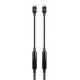 Manhattan Câble USB-C vers USB-C actif, 5 m, mâle à mâle, 10 Gbit/s (USB 3.1), 3 A (charge rapide), noir, garantie à vie
