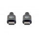 Manhattan Câble USB-C vers USB-C actif, 5 m, mâle à mâle, 10 Gbit/s (USB 3.1), 3 A (charge rapide), noir, garantie à vie