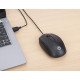 Manhattan Souris USB filaire Comfort II, 1000 dpi, optique, ambidextre, 3 boutons + molette, noire, garantie 3 ans