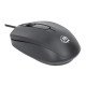 Manhattan Souris USB filaire Comfort II, 1000 dpi, optique, ambidextre, 3 boutons + molette, noire, garantie 3 ans