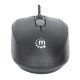 Manhattan Souris USB filaire Comfort II, 1000 dpi, optique, ambidextre, 3 boutons + molette, noire, garantie 3 ans