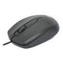 Manhattan Souris USB filaire Comfort II, 1000 dpi, optique, ambidextre, 3 boutons + molette, noire, garantie 3 ans