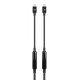 Manhattan Câble USB-C vers USB-C actif, 3 m, mâle à mâle, 10 Gbit/s (USB 3.2 Gen 2 / USB 3.1), 3 A (charge rapide), noir, garantie à vie
