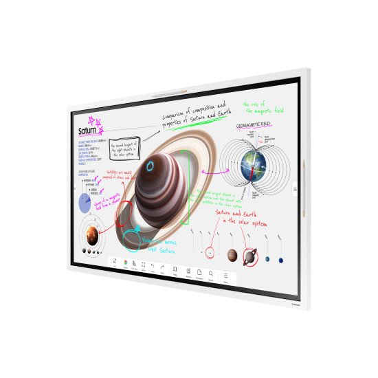 Samsung WM55B Panneau plat de signalisation numérique 139,7 cm (55") VA Wifi 350 cd/m² 4K Ultra HD Blanc Écran tactile Intégré dans le processeur Tizen 6.5 16/7