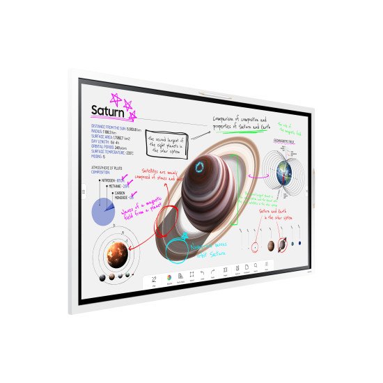 Samsung WM55B Panneau plat de signalisation numérique 139,7 cm (55") VA Wifi 350 cd/m² 4K Ultra HD Blanc Écran tactile Intégré dans le processeur Tizen 6.5 16/7