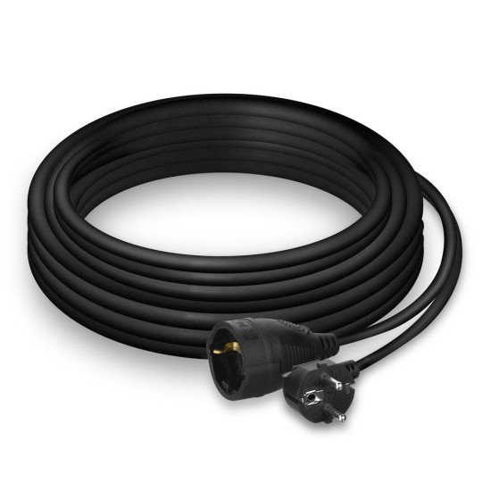 ACT AC2470 câble électrique Noir 10 m Prise d'alimentation type F