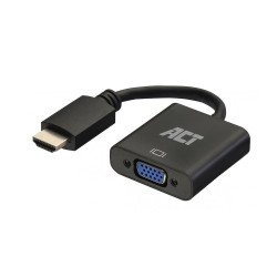 ACT AC7535 câble vidéo et adaptateur 0,23 m HDMI Type A (Standard) VGA (D-Sub) Noir ACT AC7535 câble vidéo et adaptateur 0,23 m HDMI Type A (Standard) VGA (D-Sub) Noir