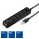 ACT AC6215 hub & concentrateur USB 2.0 480 Mbit/s Noir