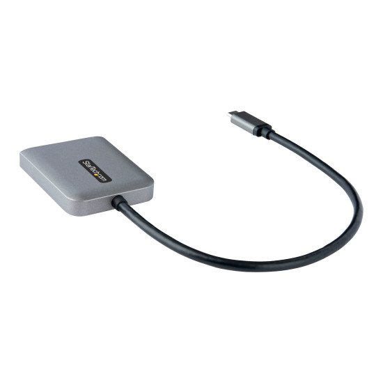 StarTech.com Hub USB C vers HDMI Double - Dual HDMI 4K 60Hz - Adaptateur USB Type-C vers Double HDMI - Convertisseur USB-C HDMI pour Ordinateur Portable avec Câble de 30cm - Hub de Transport Multi-Flux DP 1.4