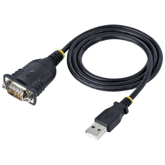 StarTech.com Adaptateur USB vers Série de 1m - Convertisseur DB9 Mâle vers USB - Adaptateur USB RS232, Prolific IC - Convertisseur RS232 vers USB pour PLC/Imprimante/Scanner/Switch - Windows/Mac