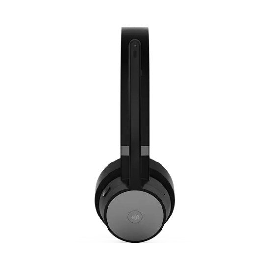 Lenovo Go Wireless ANC Casque Avec fil &sans fil Arceau Bureau/Centre d'appels USB Type-C Bluetooth Socle de chargement Noir