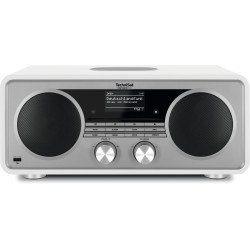 TechniSat Digitradio 602 Internet Analogique et numérique Argent, Blanc