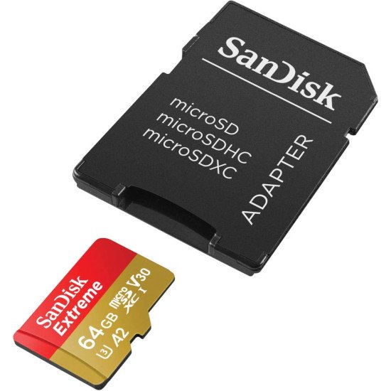 SanDisk Extreme 64 Go MicroSDXC UHS-I Classe 10