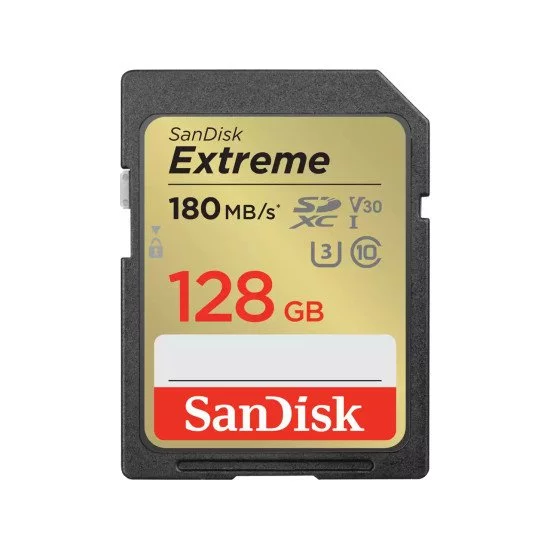 SanDisk Extreme 128 Go SDXC UHS-I Classe 10 SanDisk Extreme 128 Go SDXC UHS-I Classe 10