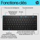 HP 355 Compact Multi-Device KBD AZERTY clavier Maison Bluetooth Noir HP 355 Compact Multi-Device KBD AZERTY clavier Maison Bluetooth Noir