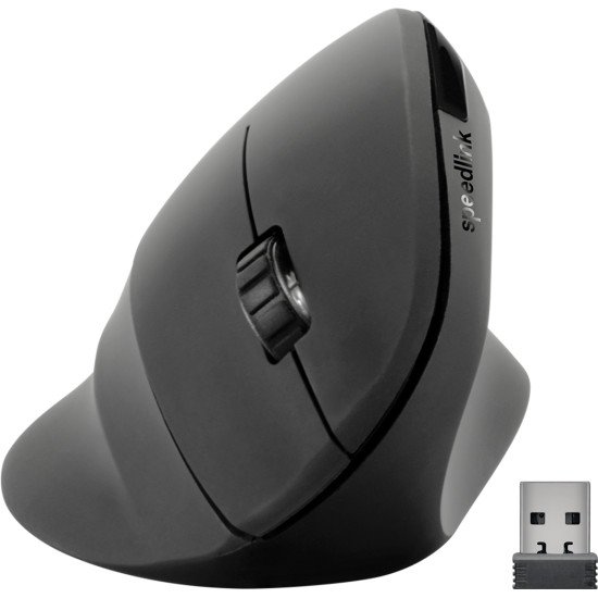 SPEEDLINK SL-630019-RRBK souris Bureau Droitier RF Wireless + USB Type-A Optique 1600 DPI