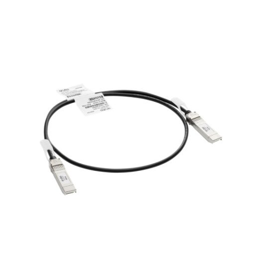 Aruba, a Hewlett Packard Enterprise company R9D19A câble de fibre optique 1 m SFP+ Noir, Argent