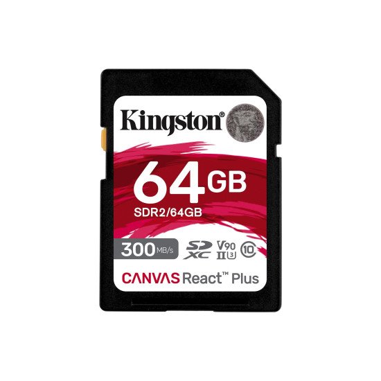 Kingston Technology Canvas React Plus 64 Go SD UHS-II Classe 10