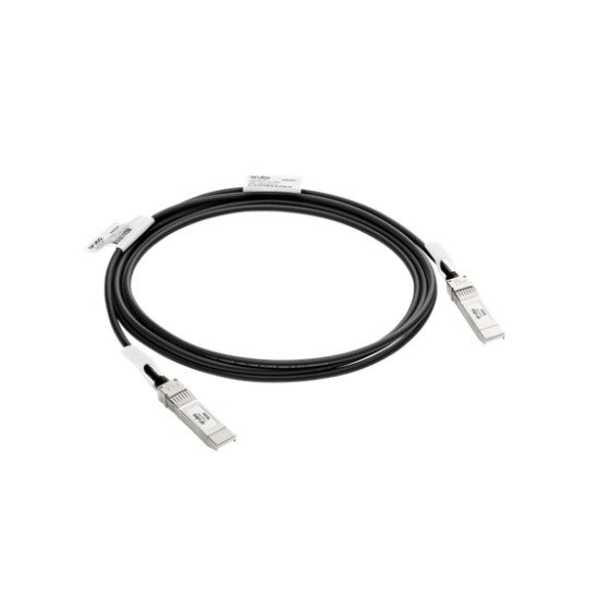 Aruba R9D20A câble de fibre optique 3 m SFP+ Noir, Argent