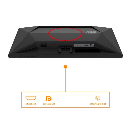 AOC G4 25G4SRE écran PC 62,2 cm (24.5") 1920 x 1080 pixels Full HD LED Noir, Rouge AOC G4 25G4SRE écran PC 62,2 cm (24.5") 1920 x 1080 pixels Full HD LED Noir, Rouge