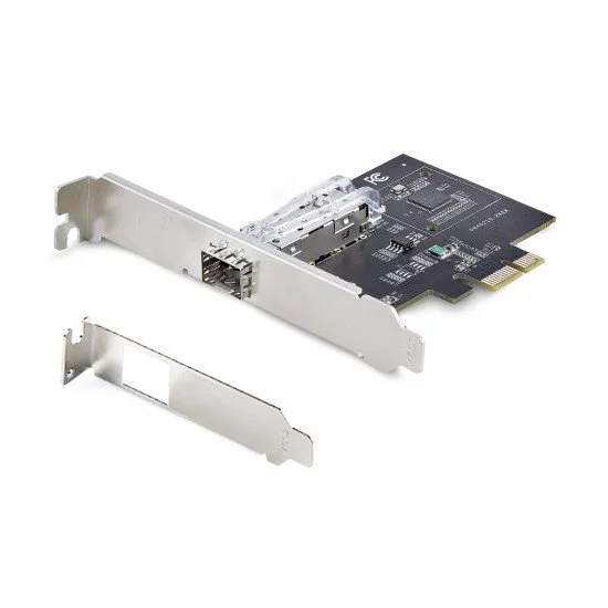 StarTech.com Carte Réseau GbE SFP à 1 Port, PCIe 2.1 x1, Intel I210-IS, Carte Contrôleur 1GbE, 1000BASE Cuivre/Fibre Optique, Carte Réseau Gigabit Ethernet NIC, Backplanes de Serveur/PC - Compatible Windows/Linux StarTech.com Carte Réseau GbE SFP à 1 Port, PCIe 2.1 x1, Intel I210-IS, Carte Contrôleur 1GbE, 1000BASE Cuivre/Fibre Optique, Carte Réseau Gigabit Ethernet NIC, Backplanes de Serveur/PC - Compatible Windows/Linux