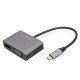 Digitus Adaptateur graphique USB Type-C™ 4K 2 en 1 Mini DisplayPort + VGA Digitus Adaptateur graphique USB Type-C™ 4K 2 en 1 Mini DisplayPort + VGA