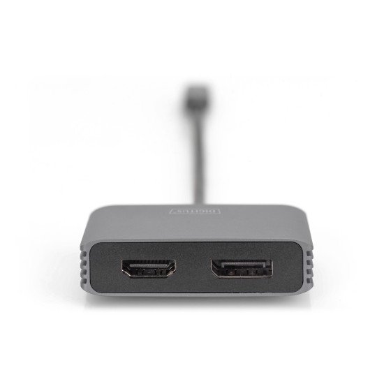 Digitus Adaptateur graphique USB Type-C™ 4K 2 en 1 Mini DisplayPort + HDMI Digitus Adaptateur graphique USB Type-C™ 4K 2 en 1 Mini DisplayPort + HDMI