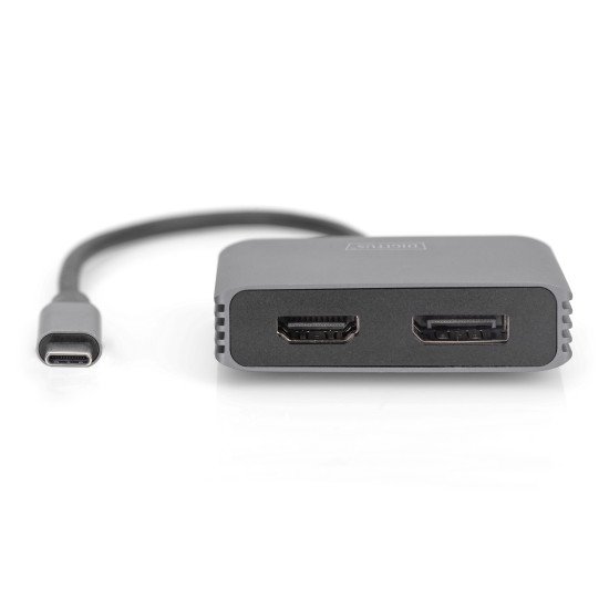 Digitus Adaptateur graphique USB Type-C™ 4K 2 en 1 Mini DisplayPort + HDMI Digitus Adaptateur graphique USB Type-C™ 4K 2 en 1 Mini DisplayPort + HDMI