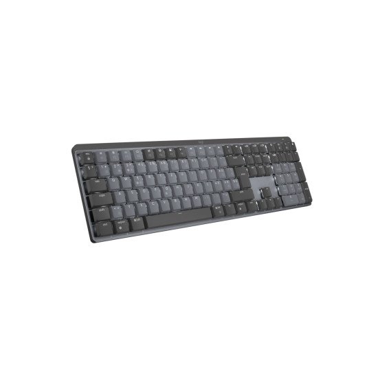 Logitech MX Mechanical clavier RF sans fil + Bluetooth QWERTZ Suisse Graphite, Gris