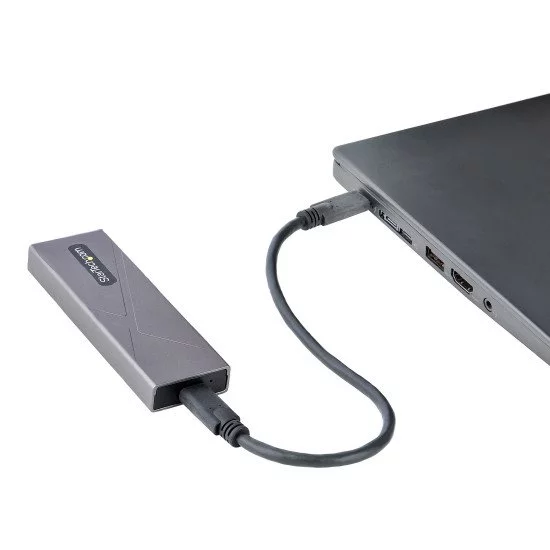 Beikell Boîtier SSD M.2 NVME, USB C 3.2 Gen 2*1 10Gbps Boîtier Disque Dur  SSD M.2 NVME SATA, Adaptateur Externe pour 2230/2242/2260/2280 M.2  NVME/SATA SSD M-Key&M+B Key, Supporte UASP, Câbles Inclus 