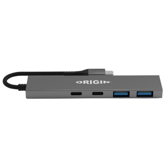 Origin Storage Origin 4 Ports - 2 USB3.2 & 2 Type C Gen1 Hub Avec fil USB 3.2 Gen 1 (3.1 Gen 1) Type-A + Type-C Gris Origin Storage Origin 4 Ports - 2 USB3.2 & 2 Type C Gen1 Hub Avec fil USB 3.2 Gen 1 (3.1 Gen 1) Type-A + Type-C Gris