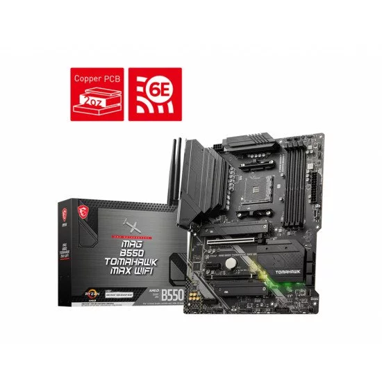 MSI MAG B550 TOMAHAWK MAX WIFI AMD B550 Emplacement AM4 ATX MSI MAG B550 TOMAHAWK MAX WIFI AMD B550 Emplacement AM4 ATX