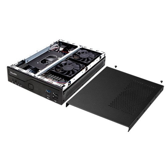 Shuttle XPС slim DH610 barebone PC/ poste de travail 1,3L mini PC Noir LGA 1700