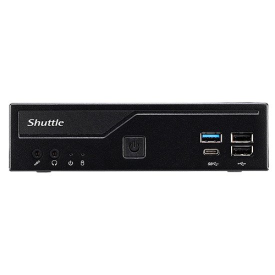 Shuttle XPС slim DH610 barebone PC/ poste de travail 1,3L mini PC Noir LGA 1700