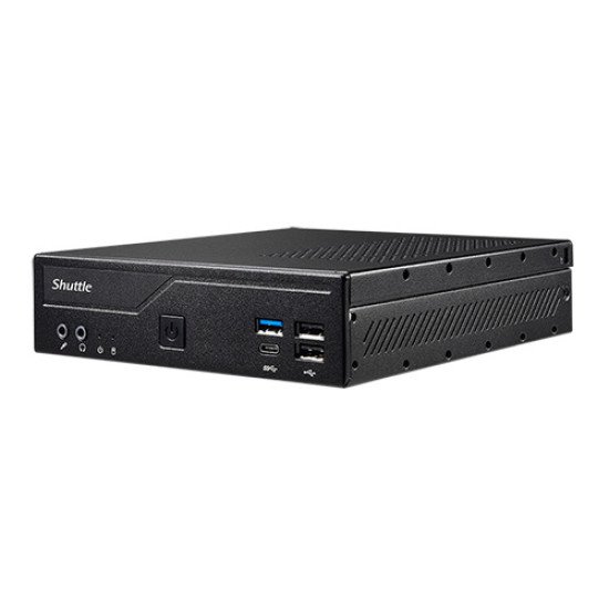 Shuttle XPС slim DH610 barebone PC/ poste de travail 1,3L mini PC Noir LGA 1700