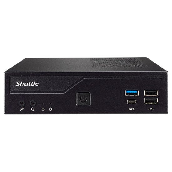 Shuttle XPС slim DH610 barebone PC/ poste de travail 1,3L mini PC Noir LGA 1700