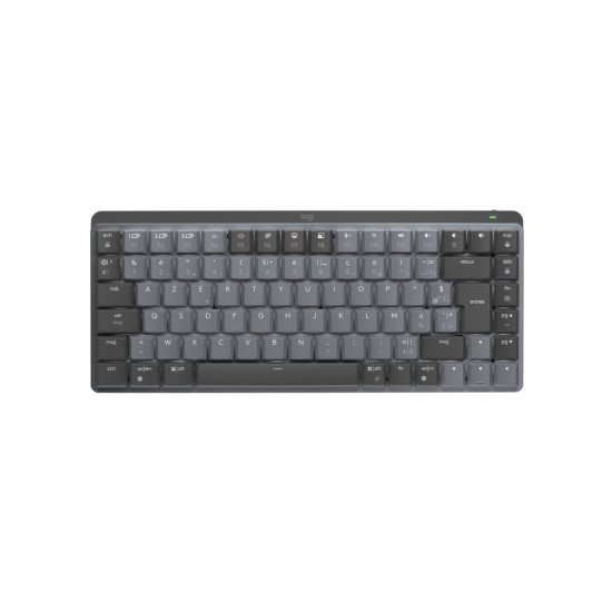 Logitech MX Mini Mechanical clavier RF sans fil + Bluetooth AZERTY Français Graphite, Gris