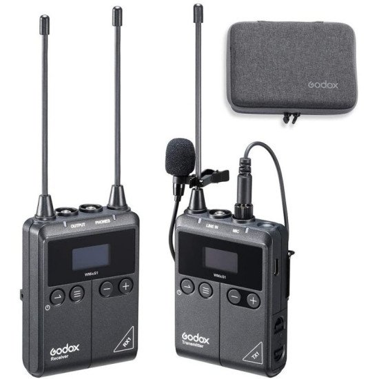 Godox WMicS1 Noir Microphone Lavalier/boutonnière