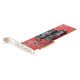 StarTech.com Adaptateur PCIe M.2 - PCIe x8/ x16 vers Double NVMe ou AHCI M.2 SSD - PCI Express 4.0, 7,8 Gbps par Disque, Bifurcation Requise - Carte PCIe Dual M.2 - Compatible Windows/Linux